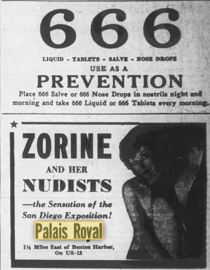 Paradise Ballroom - 2 CRAZY ADS FROM 16 JAN 1937
